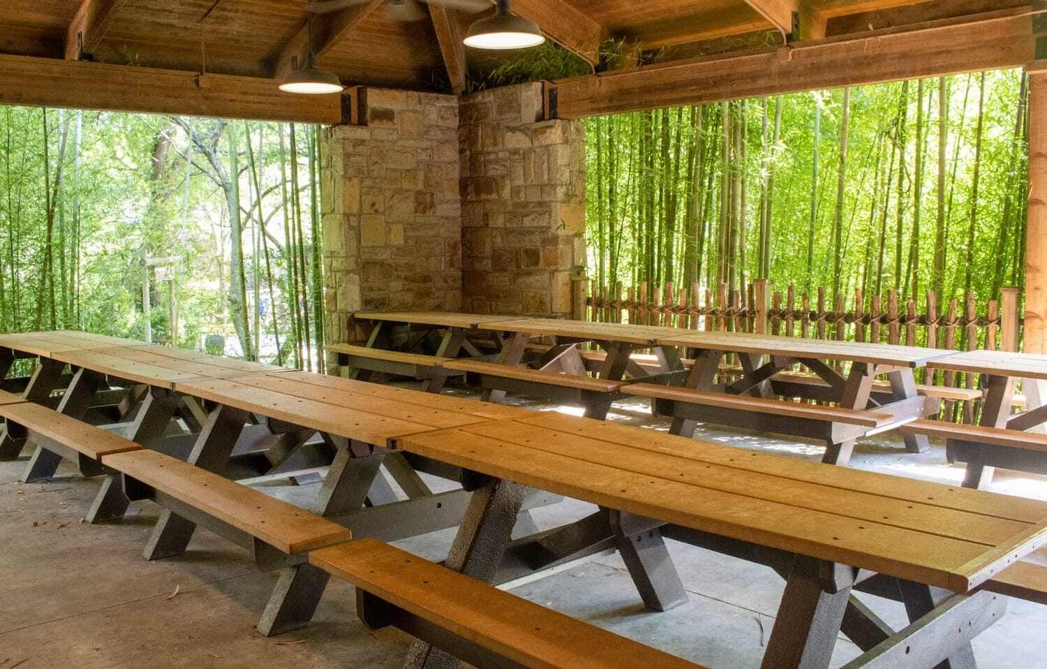 Picnic tables